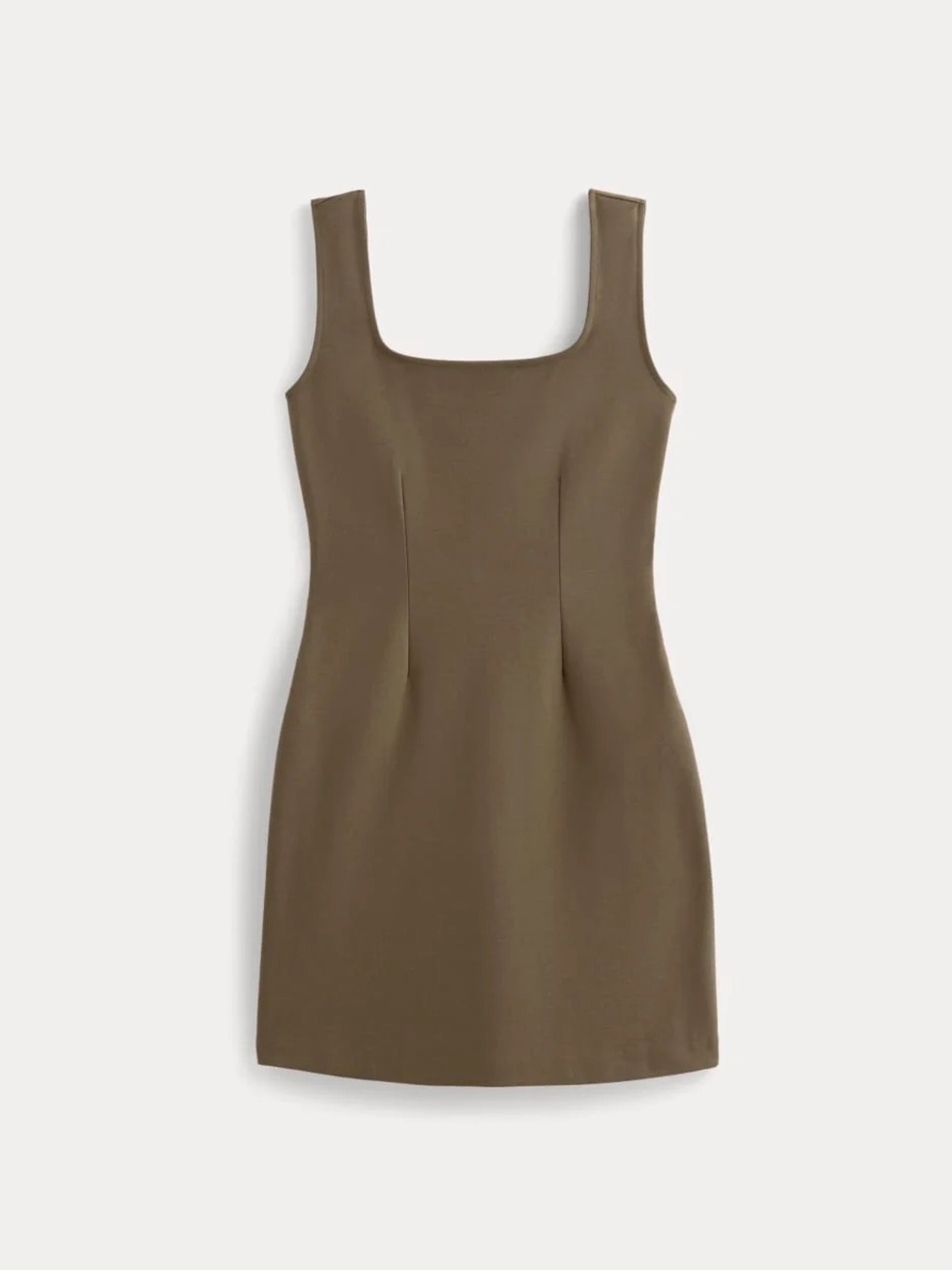 Everlane Brown Dream Square-Neck Dress